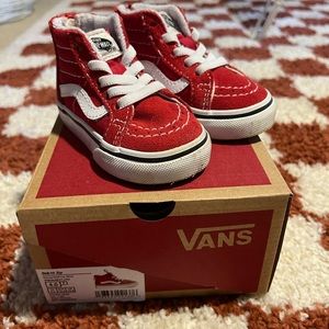 Toddler Red High-Top Vans